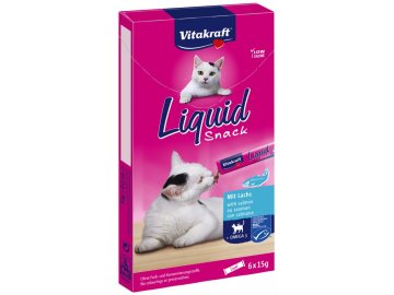 Vitakraft Cat Liquid Snack Omega 3 losos 6 x 15 g habeo.cz