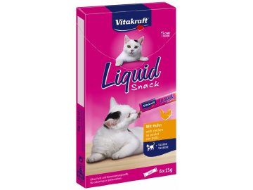 Vitakraft Cat Liquid Snack Taurin-kuře 6 x 15 g habeo.cz