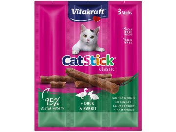 Vitakraft Cat Stick mini králík-kachna 3 x 6 g habeo.cz