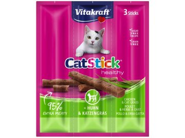 Vitakraft Cat Stick mini kuře+tráva 18 g 3 ks habeo.cz