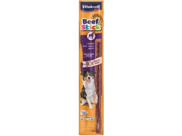 Vitakraft beef stick jehněčí 1 ks  Masová tyčinka s jehněčím masem.