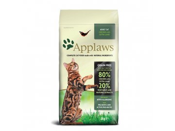 Applaws granule Cat Adult Kuře s jehněčím 2 kg granule pro kočky