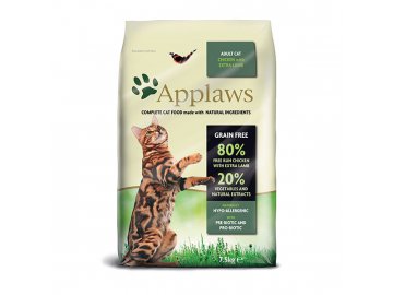 Applaws granule Cat Adult Kuře s jehněčím 7,5 kg granule pro kočky