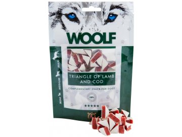 Woolf Triangle of Lamb and Cod 100 g  - pamlsky pro psy