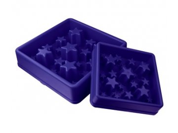 Zpomalovací miska Eat Slow Star modrá 20cm