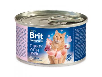 Konzerva BRIT Premium by Nature Turkey with Liver 200 g habeo.cz