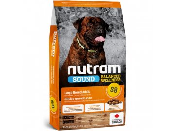 s8 nutram sound adult dog large breed pro dospele psy velkych plemen