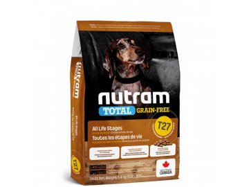 Nutram Total Grain Free Small Breed Turkey Chicken Duck dog 2 kg t27 nutram total grain free turkey chicken duck dog bezobilne krmivo kruta kure a kachna pro psy malych plemen