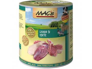Konzerva MACs Dog JEHNĚ a KACHNA 400 g konz macs dog jehne a kachna