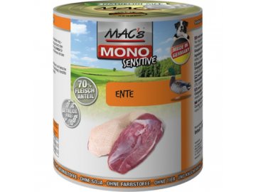 Konz. MACs Dog MONO Sensitive KACHNA 400 g konz macs dog mono sensitive kachna