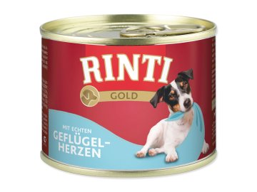 Konzerva Rinti Gold Adult drůbeží srdce 185g