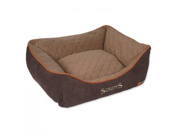 Pelíšek SCRUFFS Thermal Box Bed hnědý S