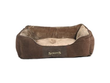 Scruffs Chester Box Bed čokoládový L 75x60cm