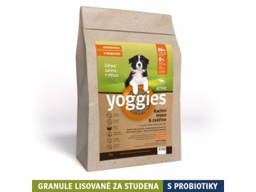 2 kg minigranule yoggies active kachna a zverina granule lisovane za studena s probiotiky