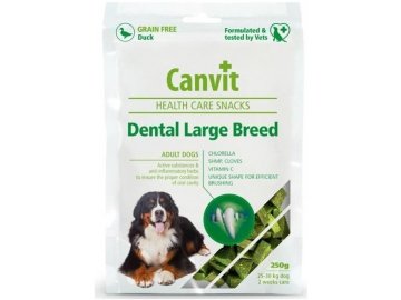 Canvit Snacks Dental Large Breed-Duck 250 g