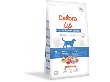 Calibra Dog Life Adult Medium Breed Chicken 2,5 kg habeo.cz