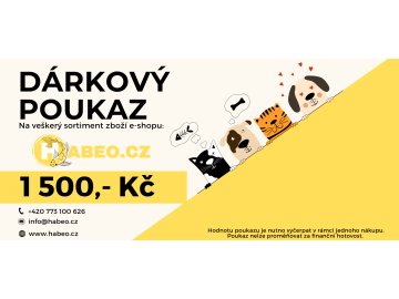 Dárkový poukaz v hodnotě 1500,- Kč - elektronický