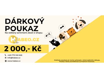 Dárkový poukaz v hodnotě 2000,- Kč - elektronický