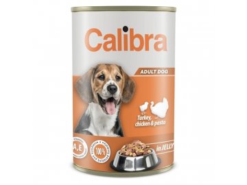 Calibra Dog konzerva Turkey, Chicken & Pasta in Jelly 1240 g