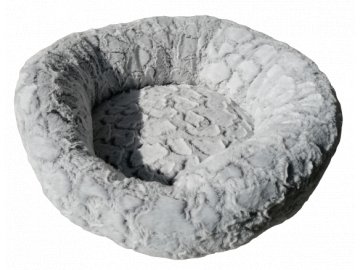Košík kolo polyester 50 cm stříbrná