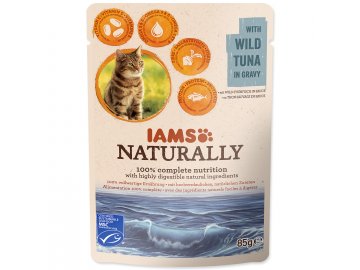 Kapsička IAMS Cat Naturally with Wild Tuna in Gravy