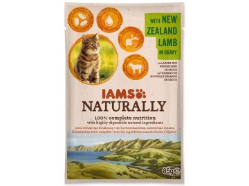 Kapsička IAMS Naturally Adult jehněčí v omáčce 85g