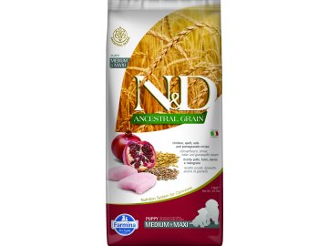 N&D LG DOG Puppy M/L Chicken & Pomegranate 12kg  + Dáreček k objednávce