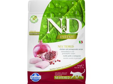 N&D PRIME CAT Neutered Chicken & Pomegranate 300g