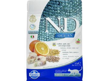 N&D OCEAN CAT LG Adult Codfish & Orange 300g