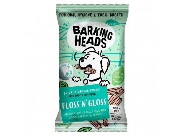 BARKING HEADS Treats Floss'n' Gloss Medium Breed 150g