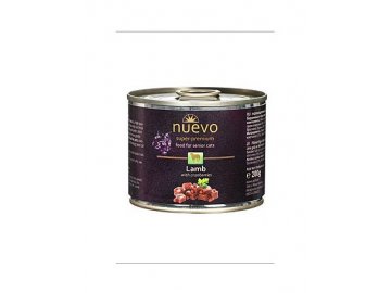 Nuevo kočka Senior Jehněčí s brusinkami konz. 200 g habeo.cz konzerva konzervička pro kočku pro kočky
