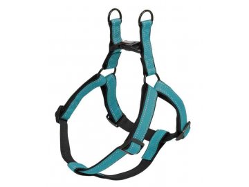 Nobby Classic Reflect Soft reflexní postroj L 60-86cm tyrkysová