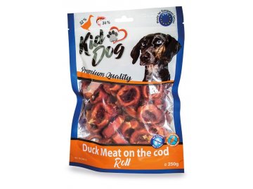 KIDDOG kachní masíčko na tresčí rolce 250 g