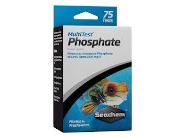 MultiTest: Phosphate, 75 ks tester vody v akváriu test měření pro mořská akvária i sladkovodní akvária 