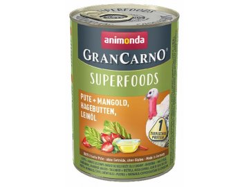 Konzerva Animonda GranCarno Superfoods krůta a lněný olej 800 g