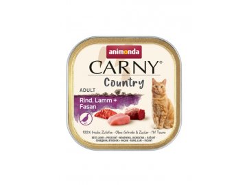 ANIMONDA CARNY Country Adult hovězí, jehněčí a bažant, paštika pro kočky 100 g