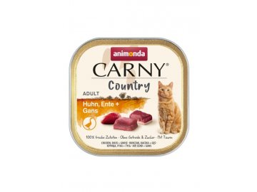 ANIMONDA CARNY Country Adult kuře, kachna a husa, paštika pro kočky 100 g
