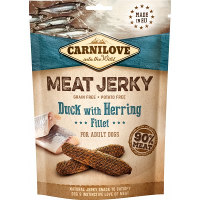 Levně CARNILOVE Jerky Snack Duck with Herring Fillet 100g