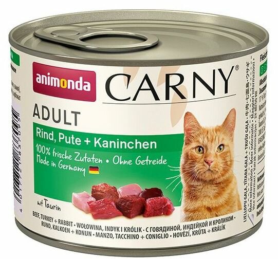 Levně ANIMONDA konzerva CARNY Adult - hovězí, krůta, králík 200g