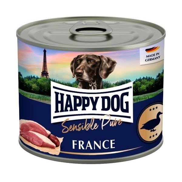 Levně Konzerva Happy Dog Ente Pur France kachní 200 g