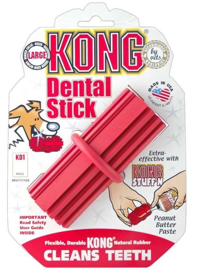 Levně Kong Dental Stick Medium dentální hračka 9cm