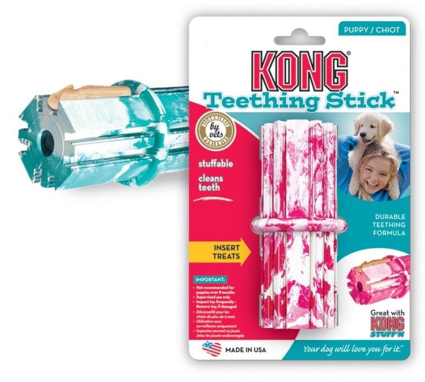 Levně Kong Puppy Dental Stick Medium dentální hračka 9cm