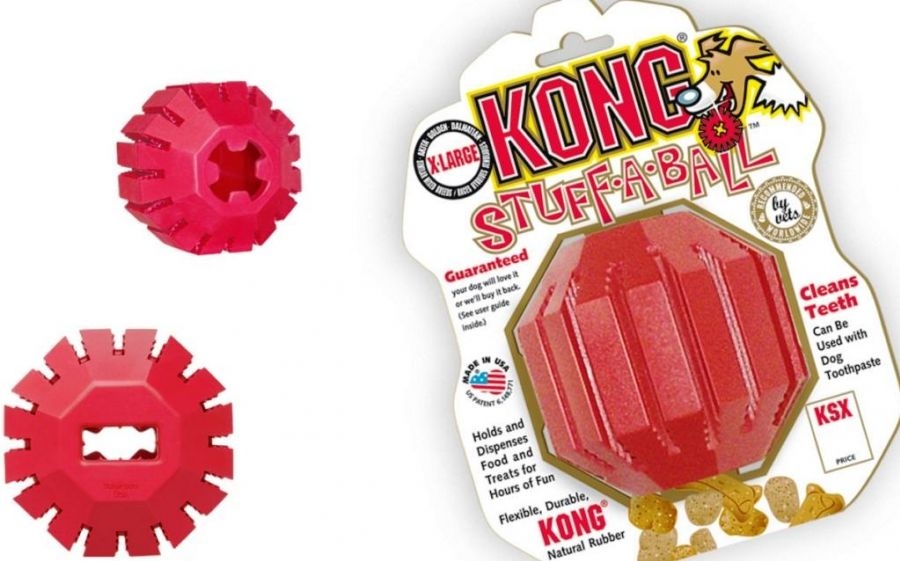 Levně Kong Stuff a Ball M dentální hračka plnící 8cm