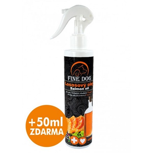 Levně Fine dog lososový olej 200ml + 50ml zdarma