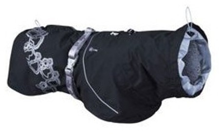 Obleček Hurtta Drizzle coat černá Délka: 50cm