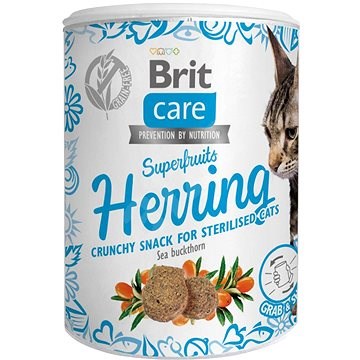 Levně Brit Care Cat Snack Superfruits Herring 100g