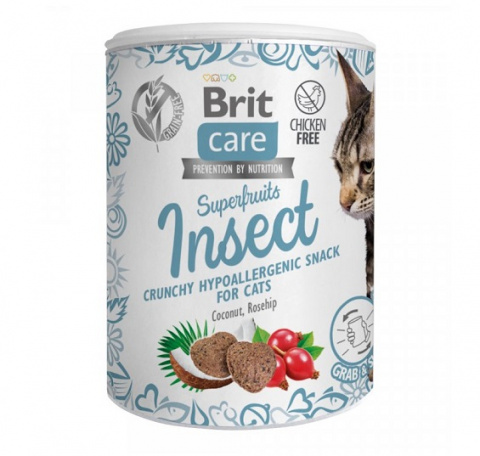 Levně Brit Care Cat Snack Superfruits Insect 100g