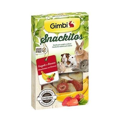 Levně Gimbi Snackit jahoda+banán 60g