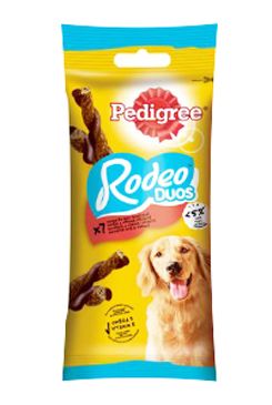 Levně Pedigree Pochoutka Rodeo Duo hovězí a sýr 123g