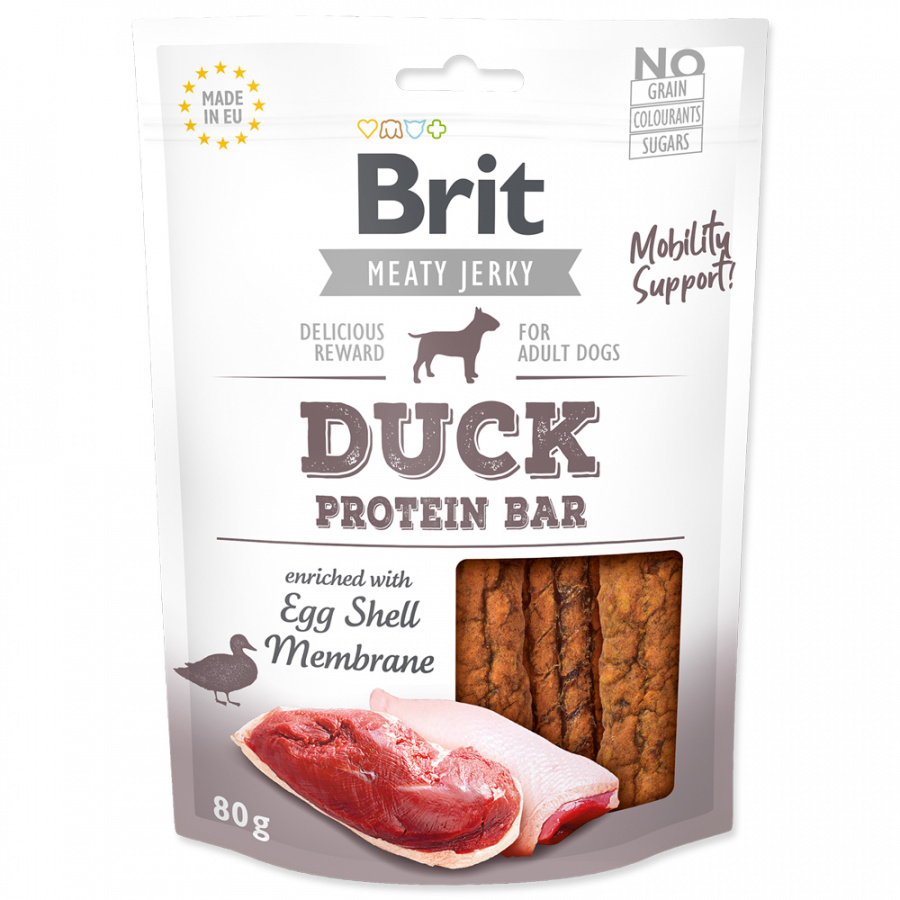 Levně Brit Jerky Duck Protein Bar 80g